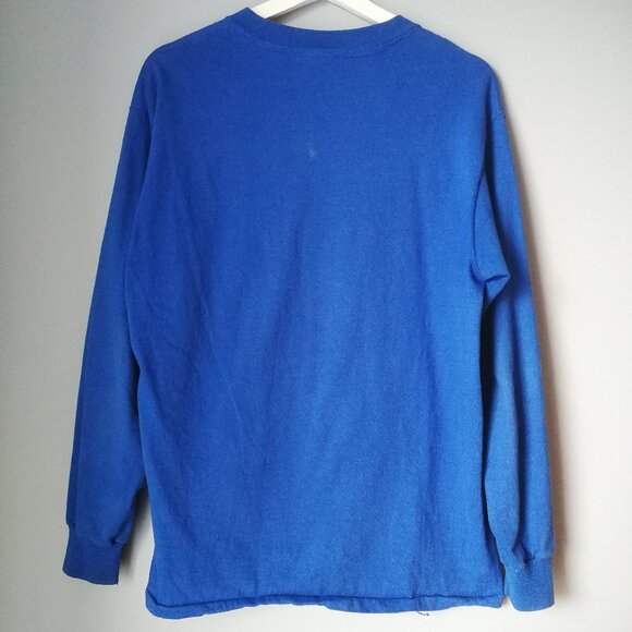 80s vintage cactus gradient print long sleeve souvenir t-shirt Roosevelt Lake - Picture 5 of 9